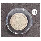 1945 Silver Half Dollar