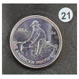 1984 Engelhard BU 1 oz. Silver Prospector