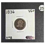 1836 VG Bust Dime