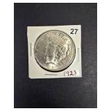 1923 BU Peace Dollar