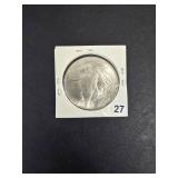 1923 BU Peace Dollar