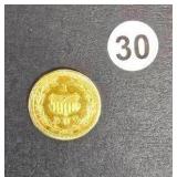 1909 Alaska  1 DWT Gold Coin