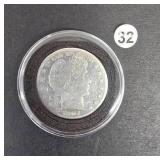 1907-0 Barber Half Dollar