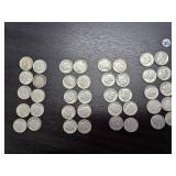 Forty Mixed Date Silver Roosevelt Dimes
