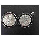 2 - 2024 American Eagle 1 oz. Silver Dollars Uncirculated