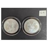 2 - 2024 American Eagle 1oz. Silver Dollars Uncirculated