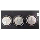 3 - 2024 American Eagle 1oz. Silver Dollar Uncirculated