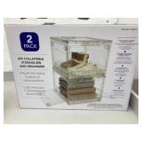 2 Pack Collapsible Storage Bin and Organizer