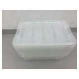 Plastic Storage Bins (Set of 4)