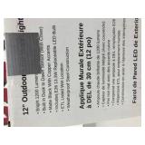 12" Outdoor LED Wall Light