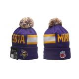 New Era Minnesota Vikings Embroidered NFL Football Beanie Adult Winter Hat - Brand New *I