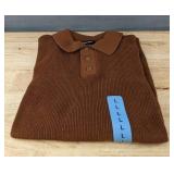 DKNY Sweater Pullover Brown, Large $89.50 Retail - Brand New
