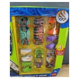 Hot Wheels Skate Tony Hawk Aquarium & Arcade Skatepark Bundle - Brand New