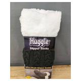 Huggle Slipper Socks Gray Ultra-Plush One Size - Brand New