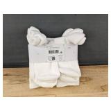 6 Pair Under Armour UA Cotton Cushioned Crew Socks Medium White - Brand New