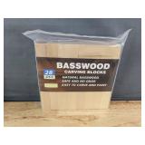 28 Piece Basswood Carving Blocks Set - Brand New