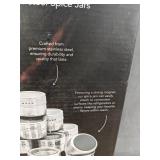 12 ELEQA Magnetic Stainless Steel Spice Jars - Brand New