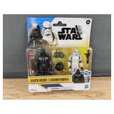 Disney Star Wars Darth Vader & Stormtrooper Figures - Brand New *A