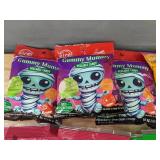Nightmare Before Christmas Candy Case and Candy Bag Assortment: Gummy Mummy, Pumpkins & Candy Corn - Brand New