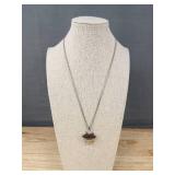 Heart Locket Necklace, Silver Tone, 20-Inch Chain - Brand New