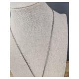 Heart Locket Necklace, Silver Tone, 20-Inch Chain - Brand New