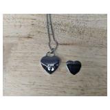 Heart Locket Necklace, Silver Tone, 20-Inch Chain - Brand New