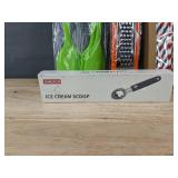 Ice Cream Scoop, Meat Thermometer, Corkscrew, 100 Paper Straws, Grater & 4 Silicone Spatulas - Brand New
