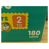 180 Pampers Swaddlers Diapers - Size 2 (12-18 lb) - Brand New