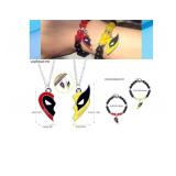 Deadpool & Wolverine Best Friend Necklace & Bracelet Set - Brand New