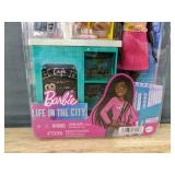 2 Barbie Life in the City Cafe Playsets - Brand New *A