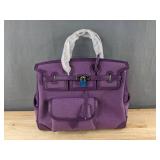 Purple Handbag with Front Pocket - New *A
