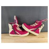 Rick Owens Geobasket High Top Shoes Hot Pink Women