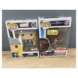 Marvel Funko Pop! 8-Bit Captain America 1337 & Thor 1427 - Brand New *A