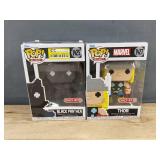 2 Funko Pop! Figurines: 8-Bit Marvel Black Panther #1425 & Thor #1427 - Brand New *A