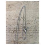 Cross Pendant Necklace - Ornate Filigree, Silver-Tone - Brand New *P