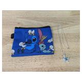 Stitch Zippered Coin Purse & Turtle Necklace - Brand New *P