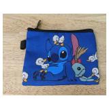 Stitch Zippered Coin Purse & Turtle Necklace - Brand New *P