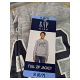 GAP Kids  Zip Up Hoodie - Gray, Size S (6/7) - Brand New *P