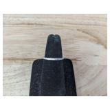 Moissanite 925 Sterling Silver, 0.3 total CT, Size 6.5 Ring - Brand New