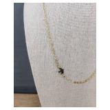 19-in Gold-Tone Bead Necklace & 26-in Silver I Love You 3000 Pendant Necklace - Brand New