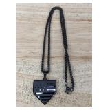 US Flag Shield Pendant Necklace & Dad Pendant - Brand New