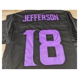 NFL Players Team Apparel Minnesota Vikings Jefferson Jersey #18, Men