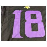 NFL Players Team Apparel Minnesota Vikings Jefferson Jersey #18, Men