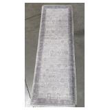 Anti Fatigue Mat 60"x20" Runner - Grey Ornate Pattern