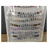 10 Taylor Swift Beaded Tour Bracelets - Brand New