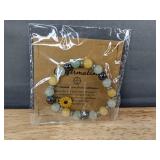 2 Beaded Bracelets and Cross Rosary - Brand New