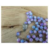 2 Beaded Bracelets and Cross Rosary - Brand New