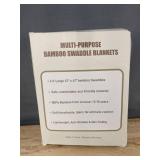 2 Bambino Boutique Multi-Purpose Bamboo Swaddle Blankets XL 47" x 47" - Brand New