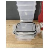 Habor 192 Digital Meat Thermometer, Sakuchi Ice Cream Scoop, 6 Clear Storage Containers, and 4 Spatulas - Brand New