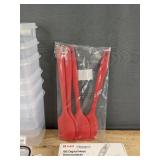 Habor 192 Digital Meat Thermometer, Sakuchi Ice Cream Scoop, 6 Clear Storage Containers, and 4 Spatulas - Brand New